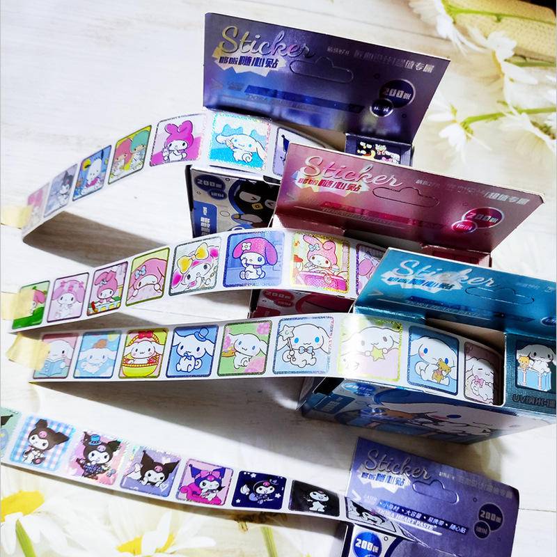 200Pcs/Set Sanrio Graffiti laser Stickers for Laptop Motorcycle Car ...