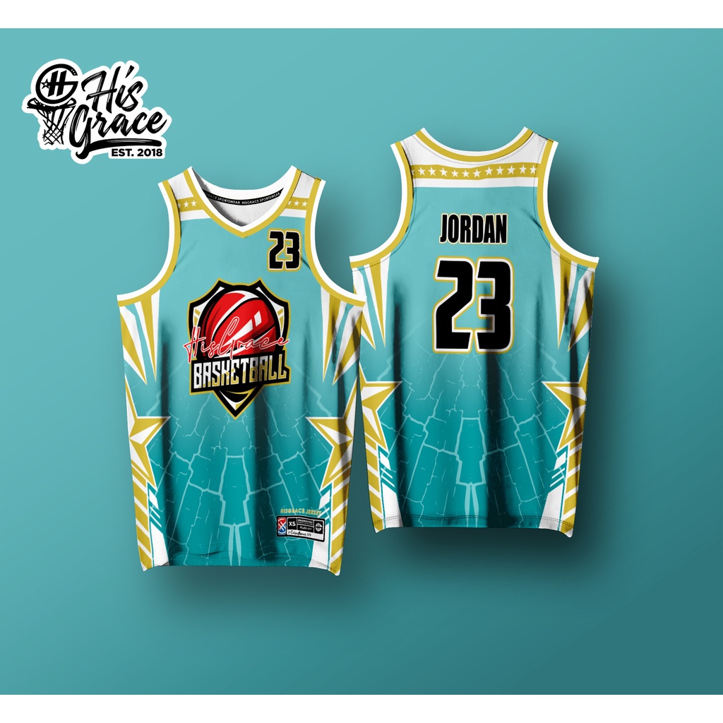 Basketball Jersey Sublimation HISGRACE BASKETBALL JERSEY TEAL FREE ...