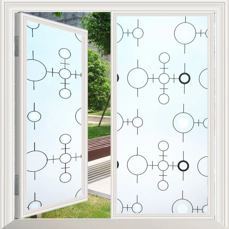 Wallpaper window glass sticker design Decal Adhesive Bathroom | Shopee ...