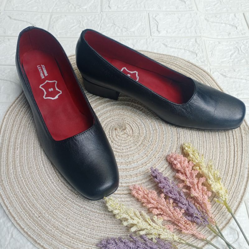 BACK TO SCHOOL F2F PROMO Marikina Made Black School Shoes Leather Shoes Office Shoes for WOMEN