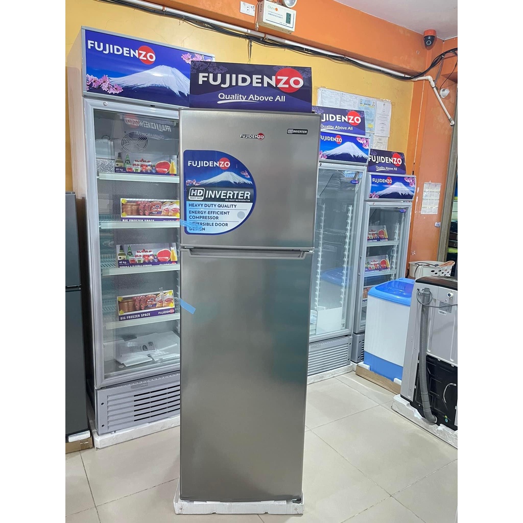 Fujidenzo 10 cubic ft 2 doors INVERTER Refrigerator Model INR100S Shopee Philippines