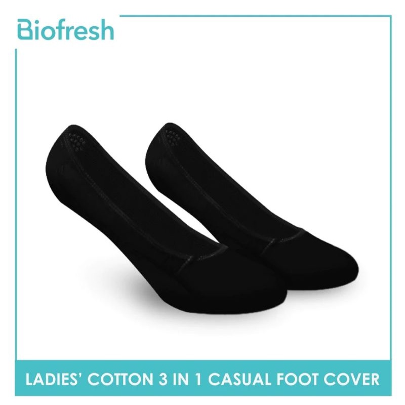 Biofresh RLFG100 Ladies Cotton Casual Footcover 3 pairs in a pack