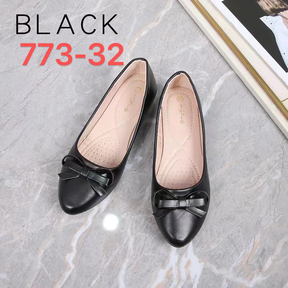 2022 New Black Women's Leather Shoes Work Leather Shoes Shopee