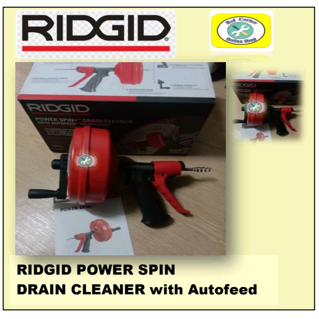 RIDGID POWER SPIN DRAIN CLEANER with Autofeed Shopee Philippines
