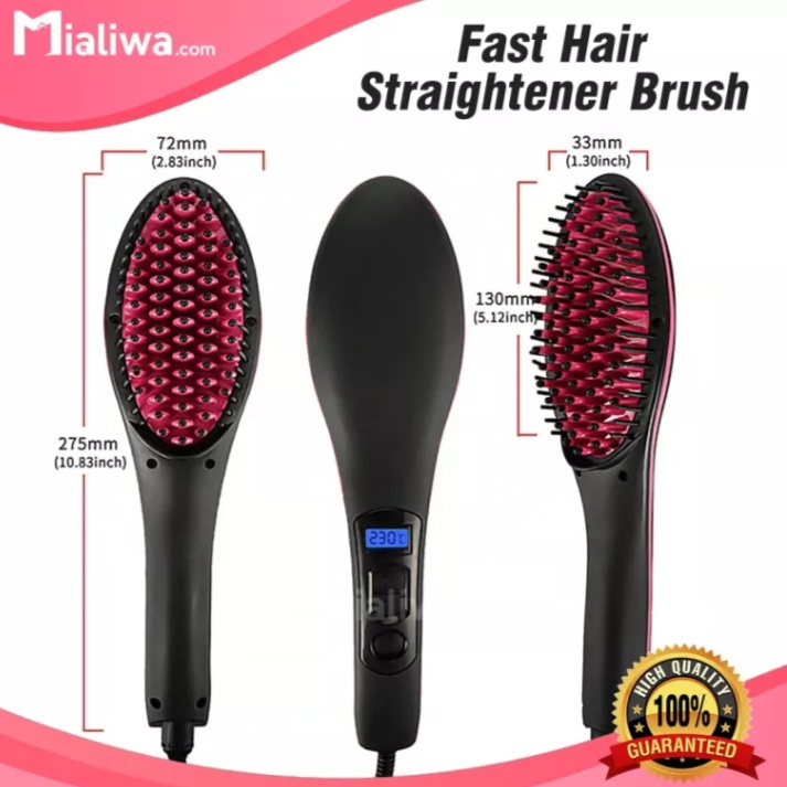 Fast Hair Straightener Brush HQT906 (Pink) Shopee Philippines