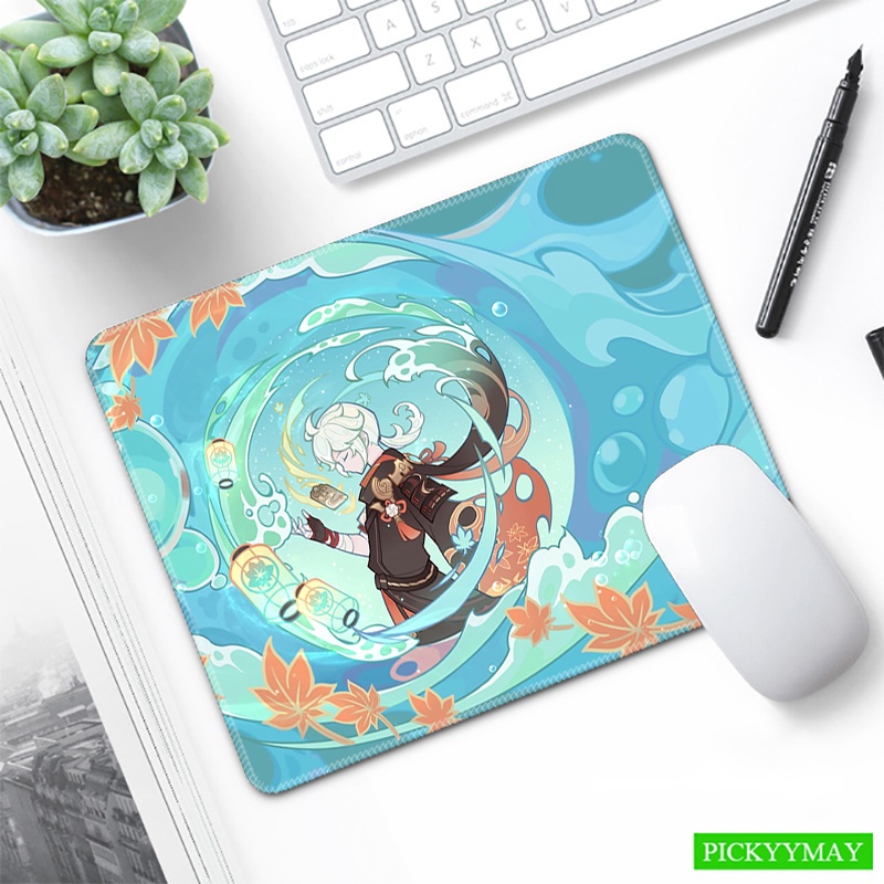 Gaming mousepads mousepad genshin impact small mouse mat anime desk