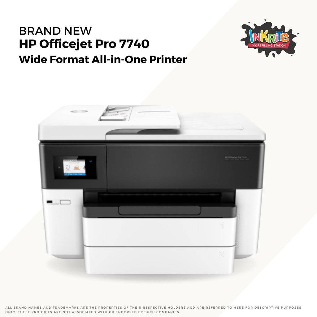 Brand New HP OfficeJet Pro 7740 Wide Format AllinOne Printer Shopee