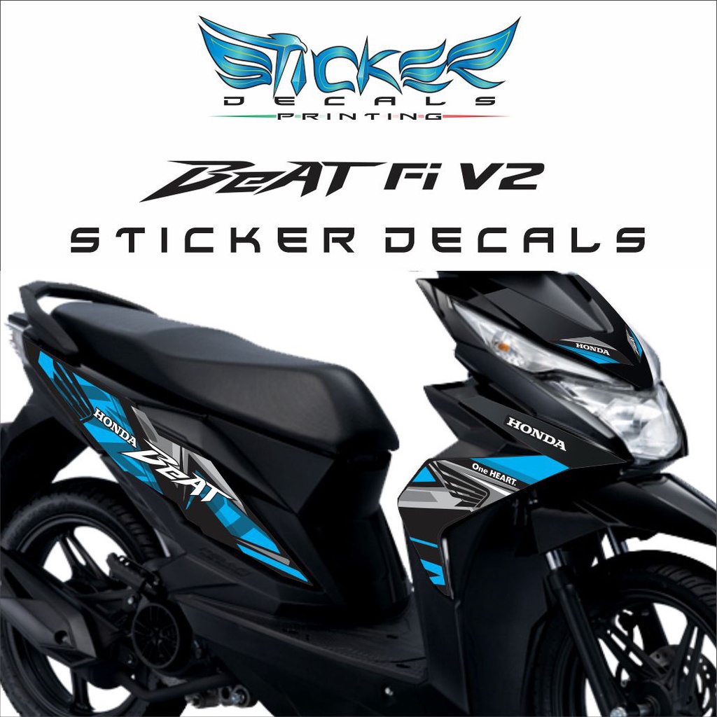 Honda Beat Fi V Sticker Decals Shopee Philippines