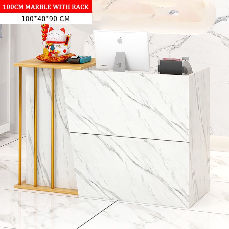 Simple modern cash cashier table desk counter shop small company front ...
