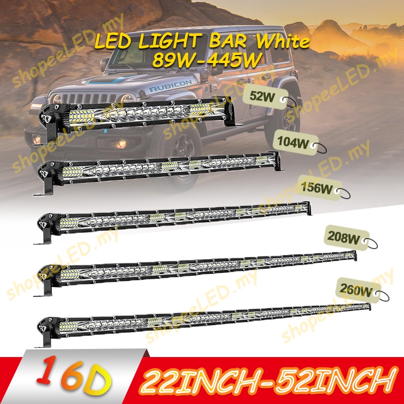 thumbnail image 2 of 7 Inch Ultra Slim LED Light Bar – 6D Single Row – 30W 1800LM – IP67 – Offroad UTV Motorcycle 2 of 4