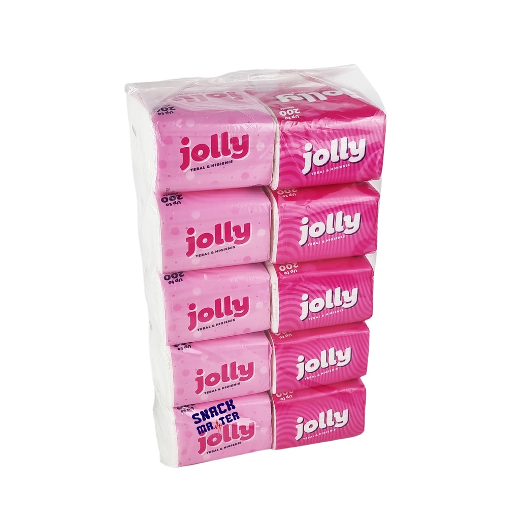 Jolly Facial Tissue POP UP 200's BALL - Contents 10 Packs | Shopee ...
