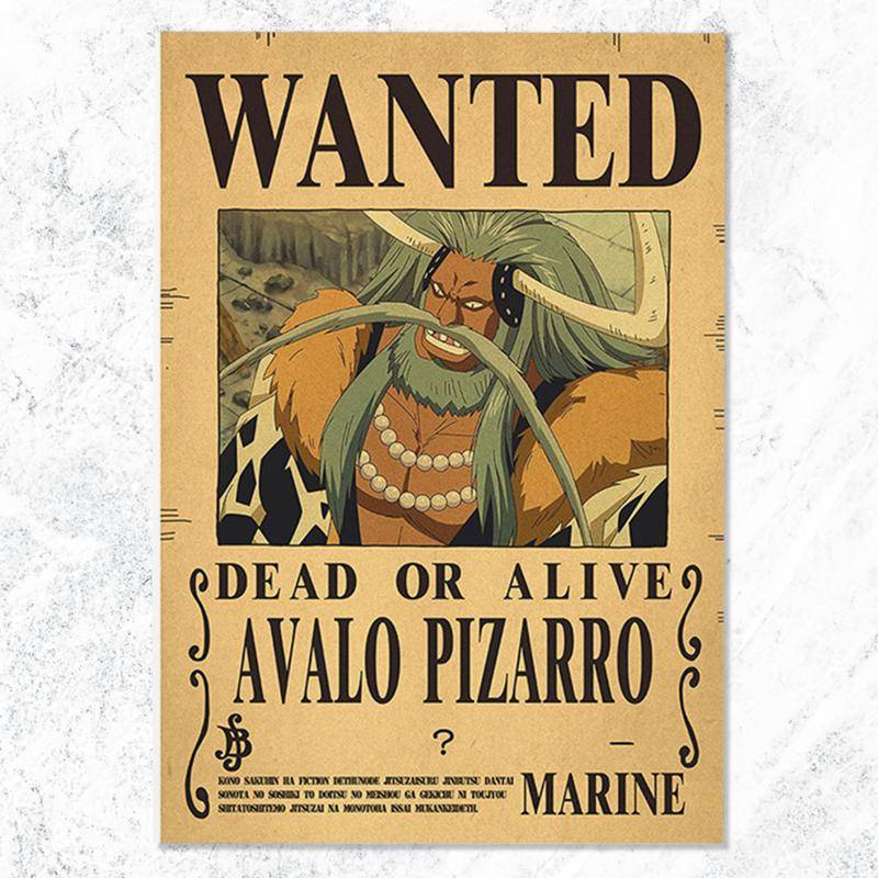 New Edition One Piece Poster Avalo Pizarro One Piece Wanted Posters 285x42cma3 Paper Size