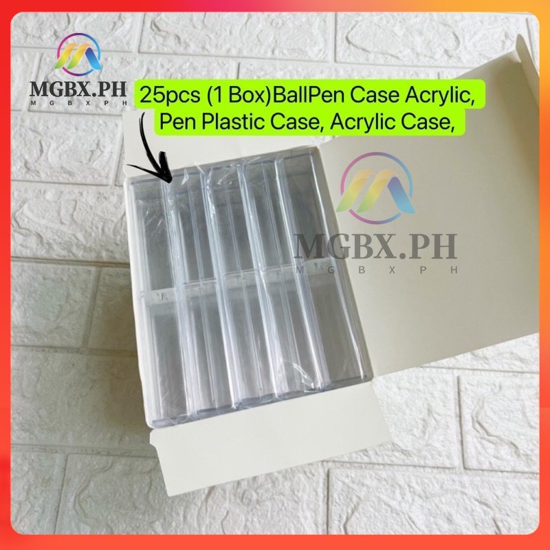 25pcs (1 Box) BallPen Case Acrylic, Pen Plastic Case, Acrylic Case ...