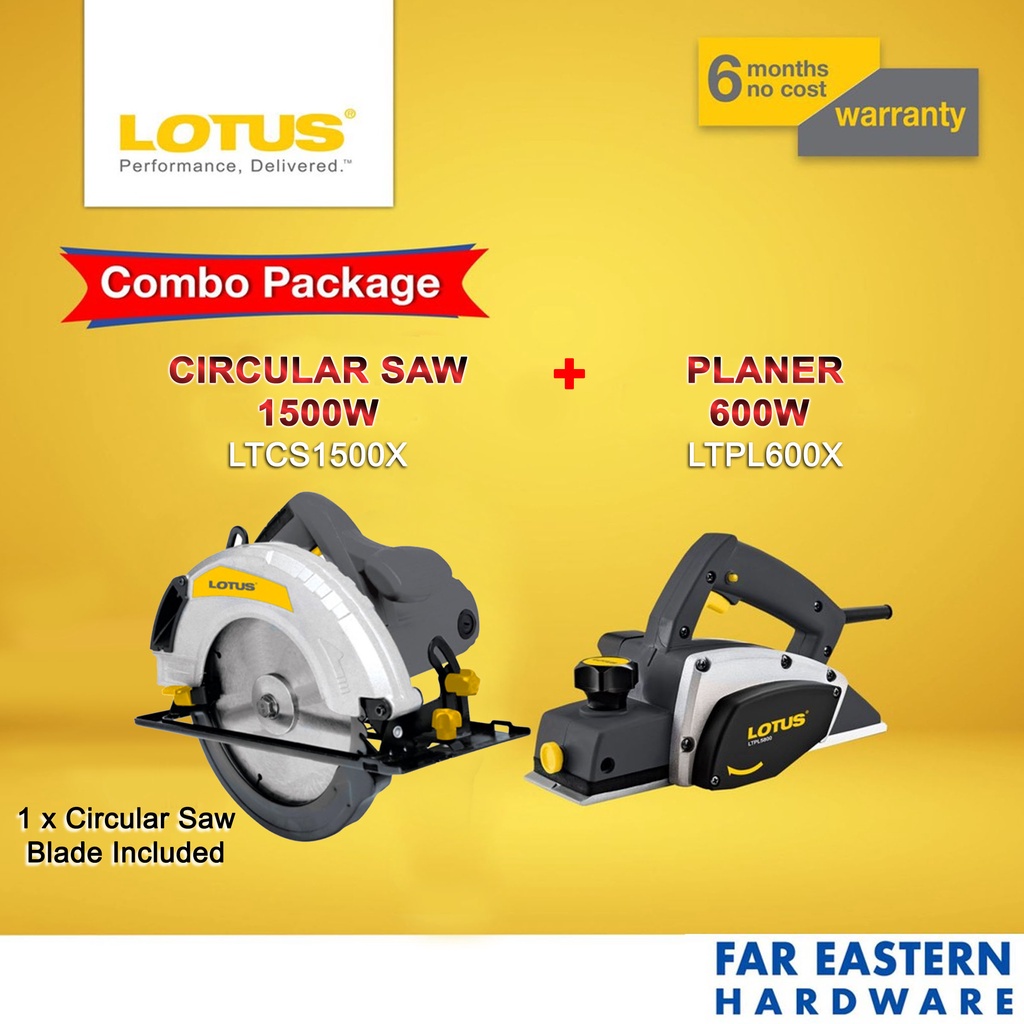 LOTUS COMBO Circular Saw LTCS1500X Planer 600W LTPL600X LTPTCD