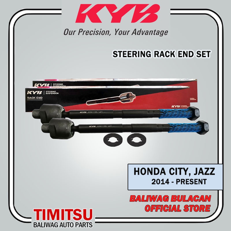 STEERING RACK END SET HONDA CITY JAZZ 2014-2020 KYB KAYABA PART NO ...