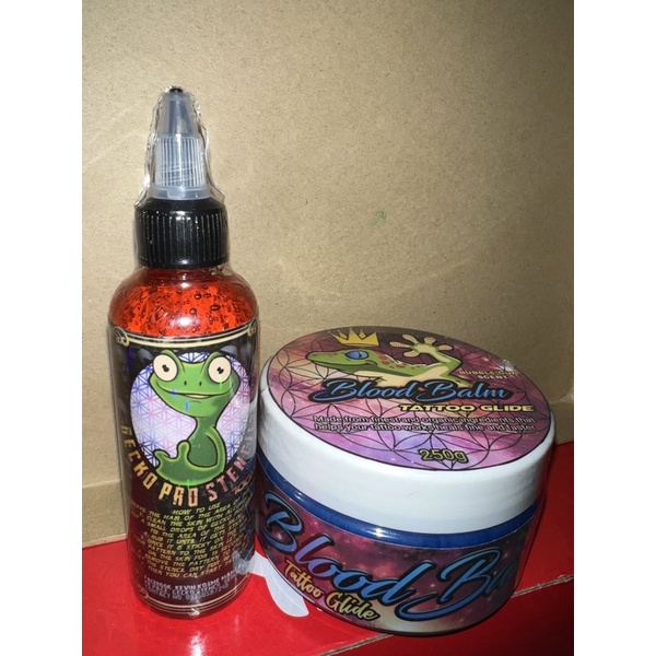 BUBBLEGUM BLUE GECKO BLOOD BALM + 100ML GECKO PRO STENCIL 50 PESOS OFF ...