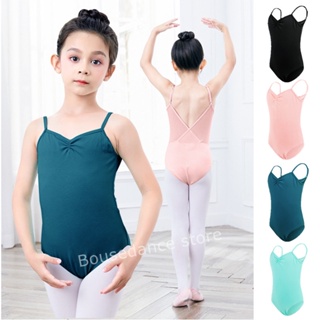 Gymnastics Leotard Ballet Kids Dance Bodysuit Leotards Girls Lace Splice  Costumes Children Stand Collar Ballet Dance Leotard