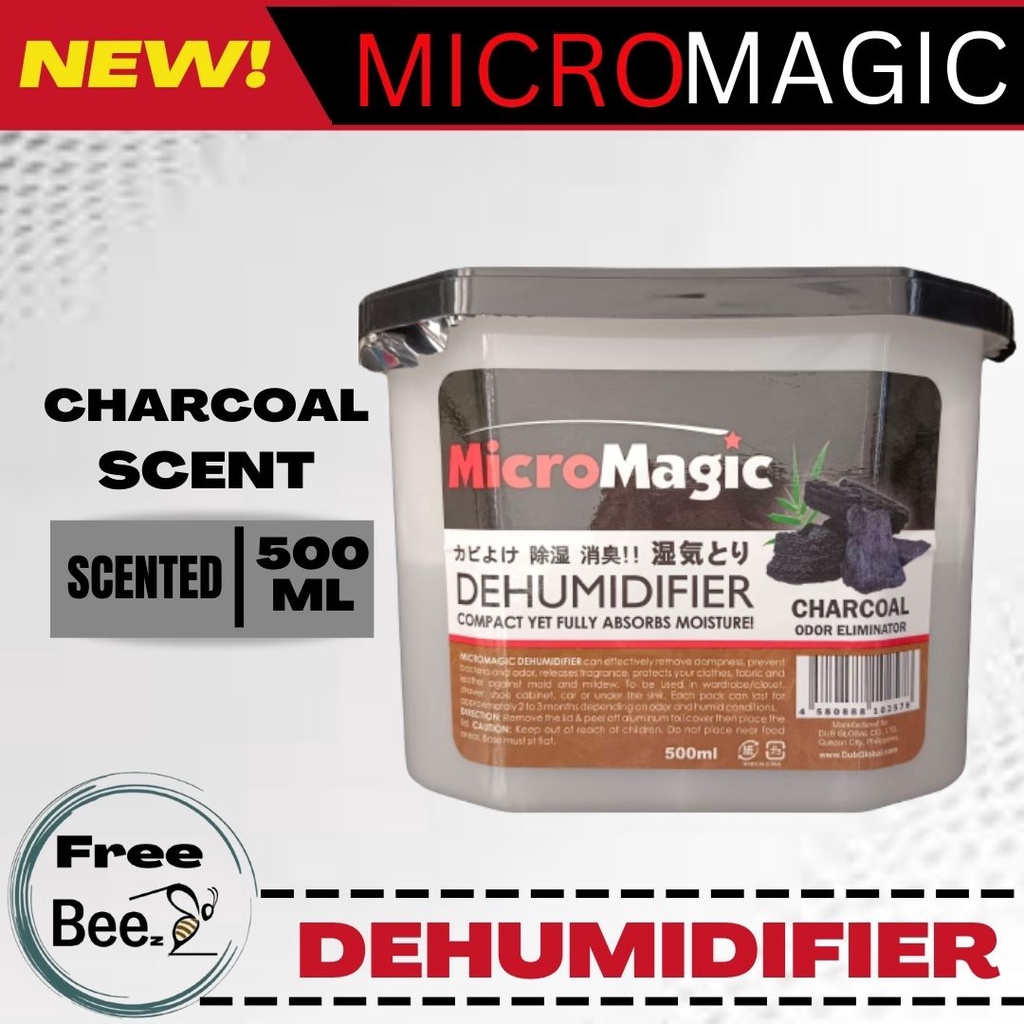 MICROMAGIC DEHUMIDIFIER CHARCOAL SCENT 500ML COD ONHAND W