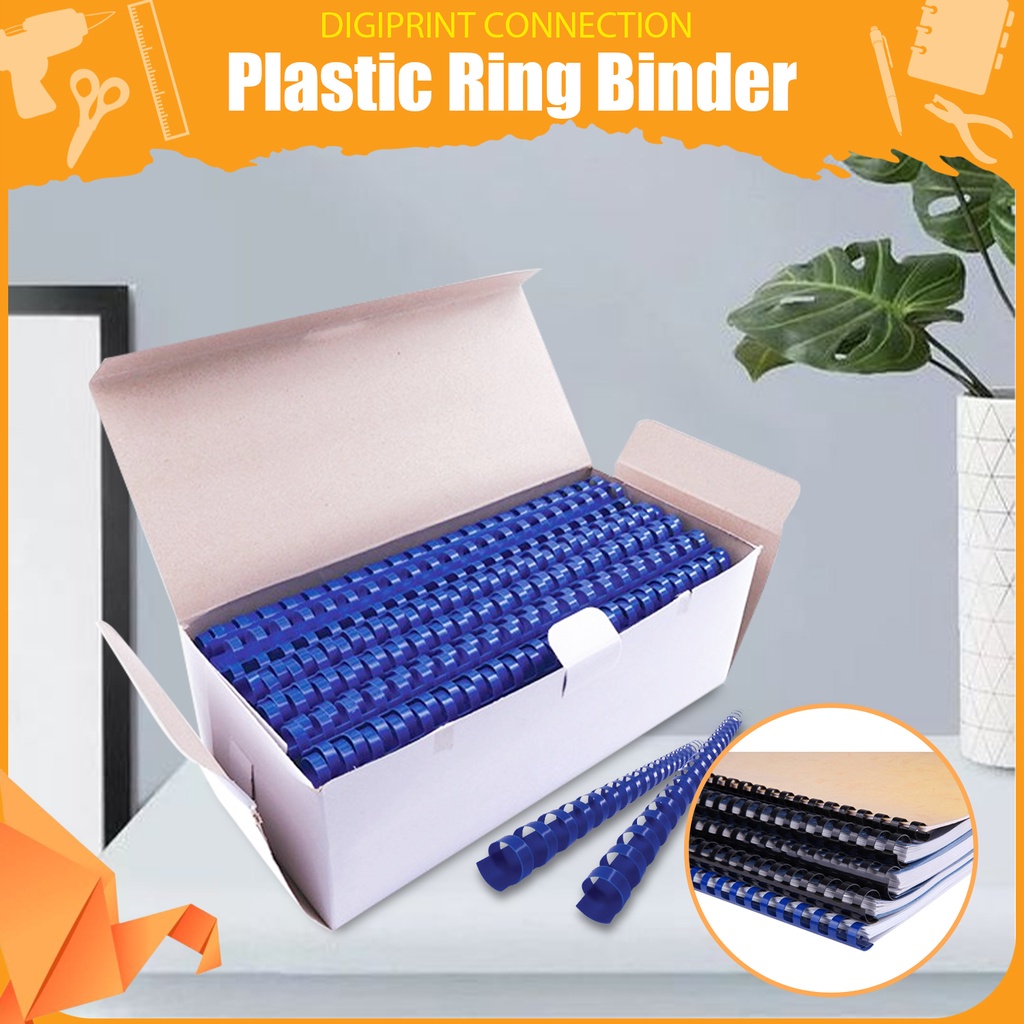 Plastic Ring Binder 100pcs A4 Size 21 holes 50 150 sheets Capacity
