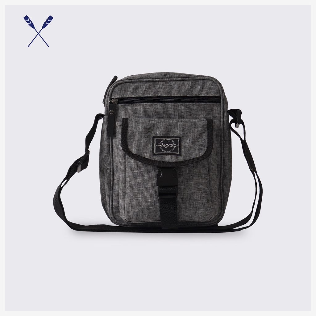 Regatta Sling Bag With Flap Pocket Buckle Closure For Men (Heather Gray ...