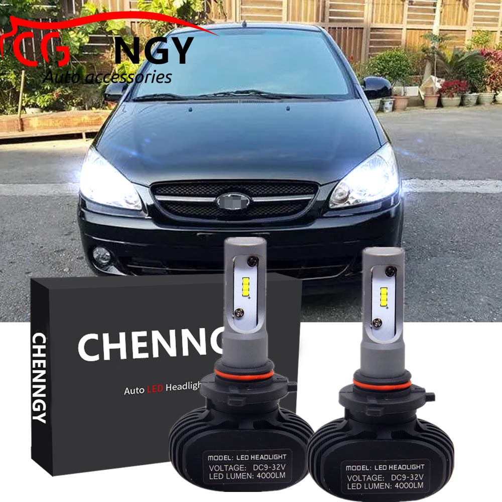 FOR Hyundai Getz 2004 2009 (Head Lamp) 2pc LED Headlight 6000K