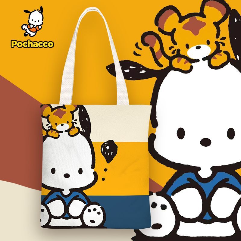 Sanrio Pochacco popular Canvas shoulder/tote bag Medium