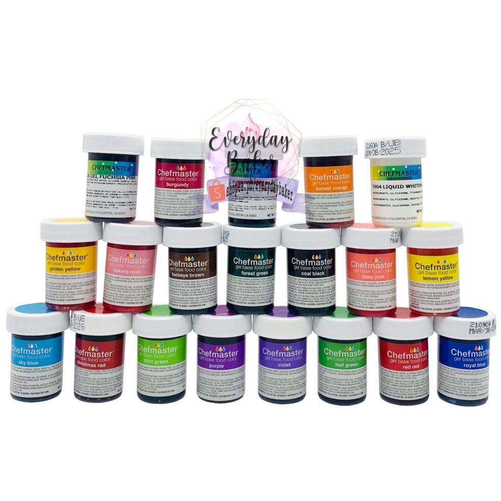 EVERYDAY BAKER Chefmaster Gel Food Color 1oz Shopee Philippines
