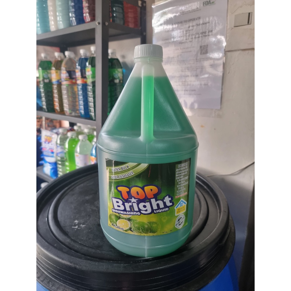 Top Bright Dishwashing Liquid (1 Gallon) Shopee Philippines