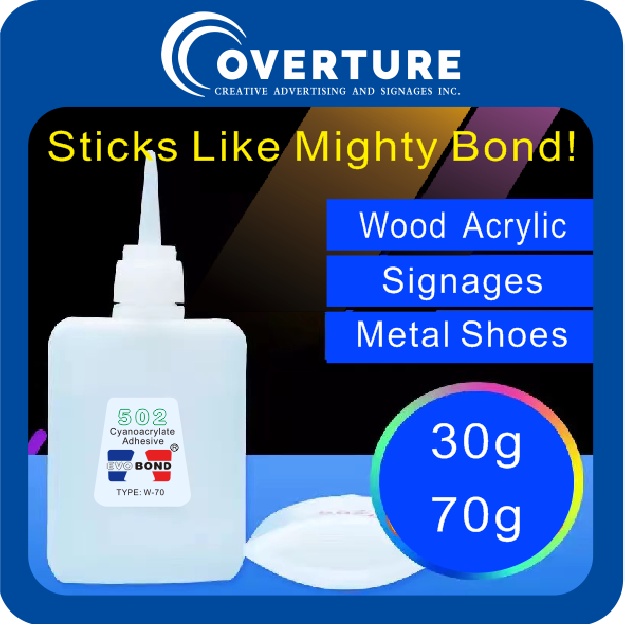EVO BOND Cyanoacrylate CYNO Adhesive acrylic Glue Shoe DIY Crafts super
