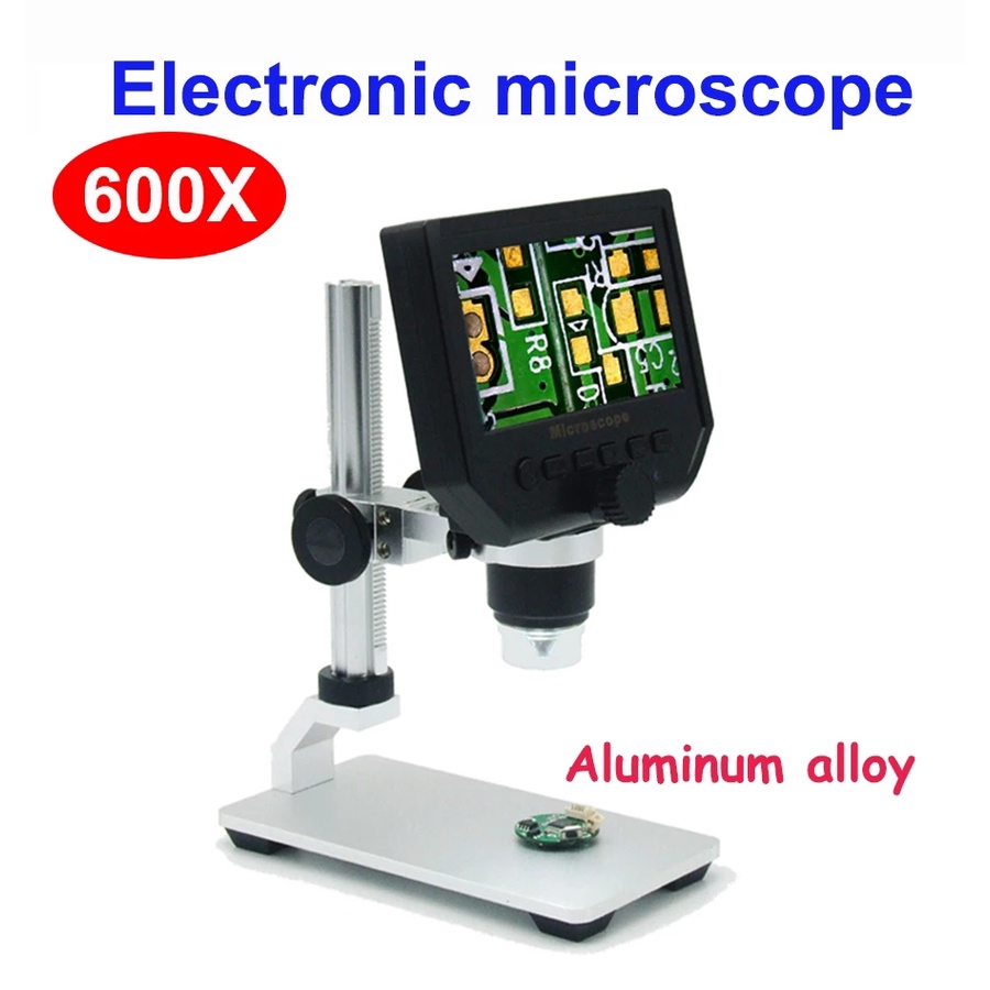 600X digital microscope electronic video microscope 4.3 inch HD LCD ...