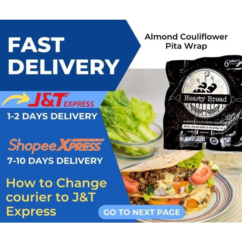 HotAlmond Cauliflower Pita Wrap SHIP FRESHLY BAKED! (LOWCARB, SUGAR