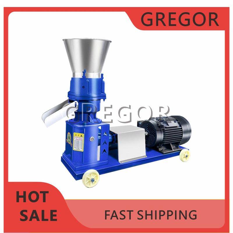 11kw Pellet Press Animal Feed Pellet Mill Biomass pelletizer machine 200kg/h300kg/h 500kg/h