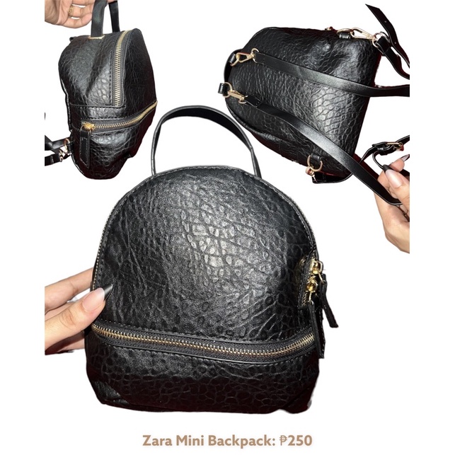 Zara Mini Backpack (checkout) Shopee Philippines