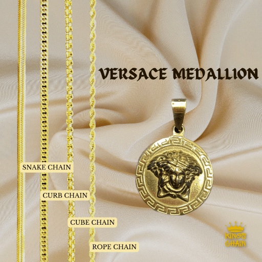 Gold on sale versace medallion