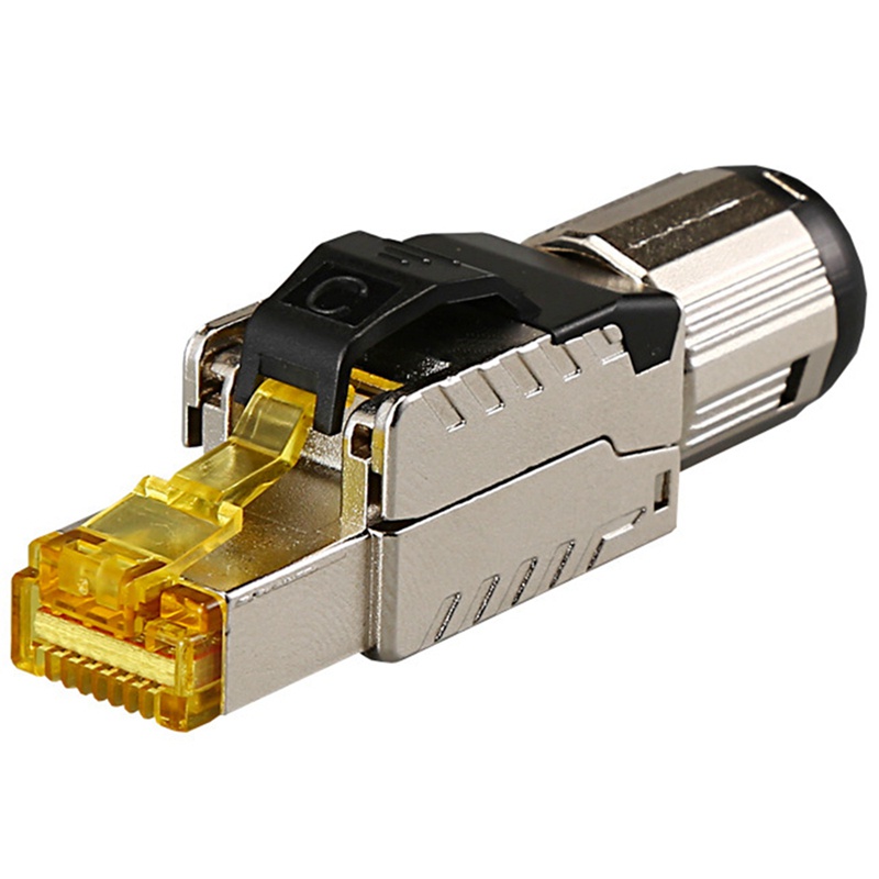 CAT8 RJ45 Connector Plug Without Crimping Tool CAT8 40Gbps Zinc Alloy