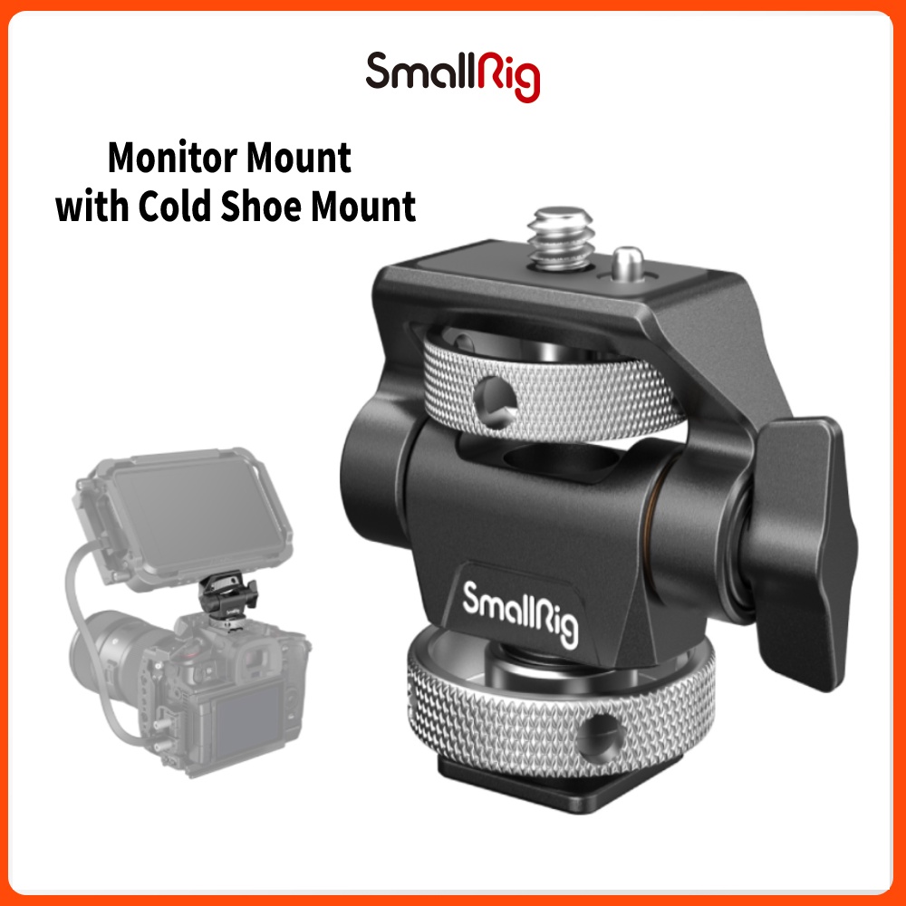 SmallRig Swivel and Tilt Adjustable Monitor Mount with Cold Shoe Mount ...