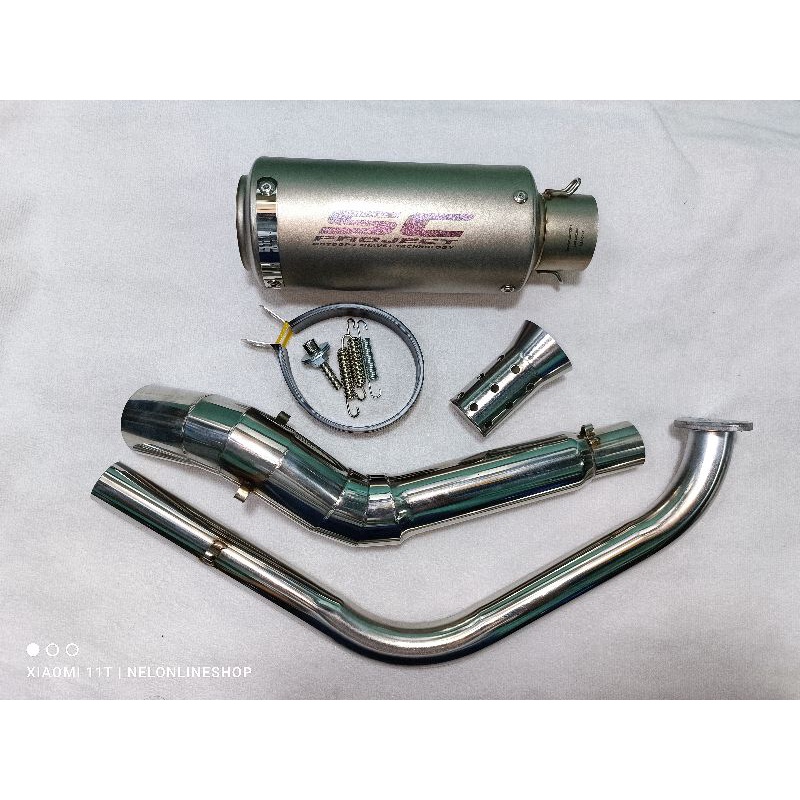Sc Project with Elbow Stainless for Yamaha R15 V3/V4 | MT15 | XSR155 ...