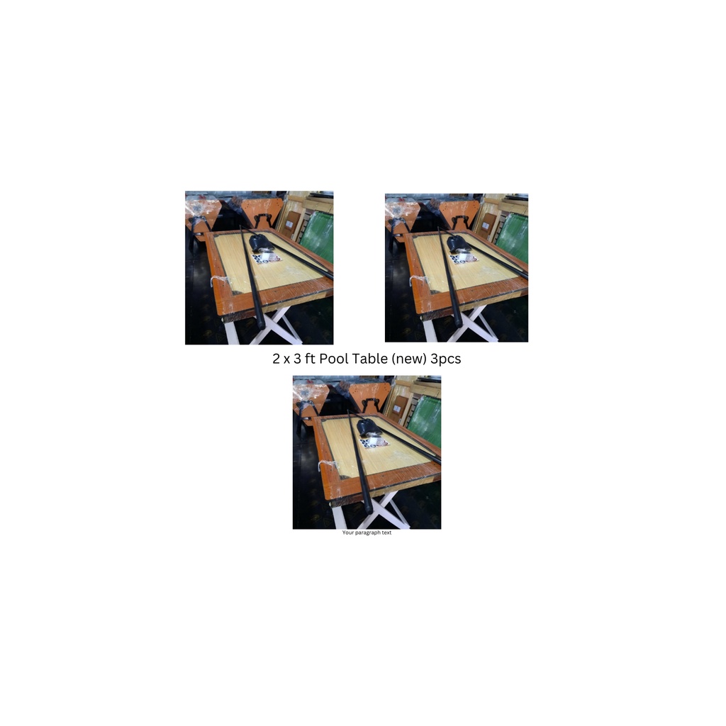 3PCS 2 x 3 ft Pool Table (new) | Shopee Philippines
