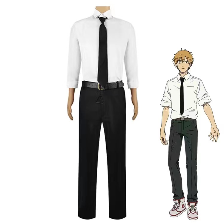 Chainsaw Man Denji Cosplay costume Denji Set and Wig and Pochita toys ...