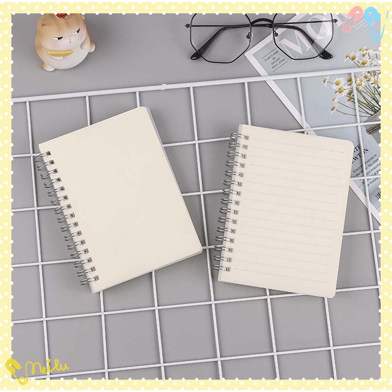 PP Frosted white Cover notebook A6/A5/B5/ Minimalist style | Shopee ...