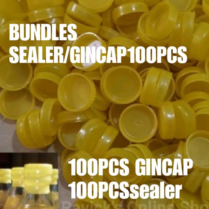 CAP GIN W/ SEALER BUNDLE 100PCS AND 100PCS | Shopee Philippines
