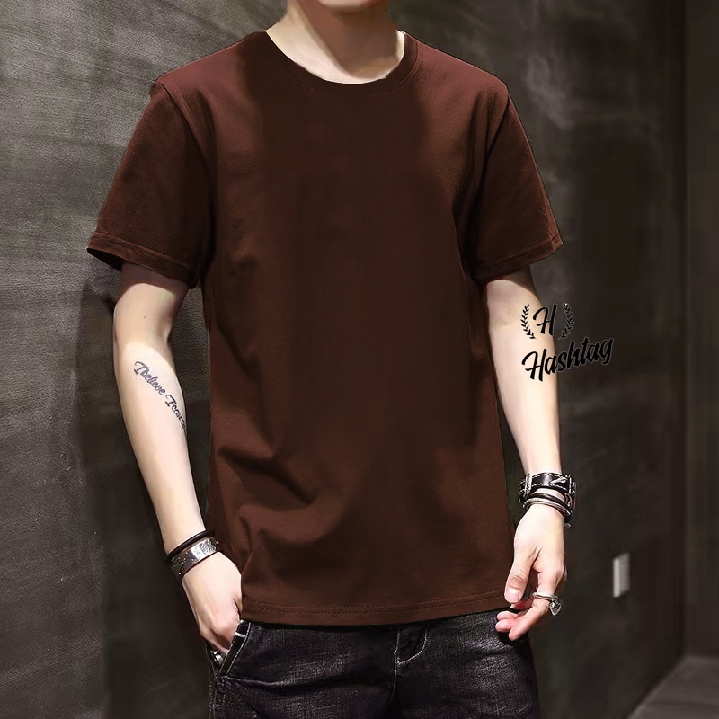 Plain Tshirt for men High quality Cotton 12 colors Men tshirt Fashion