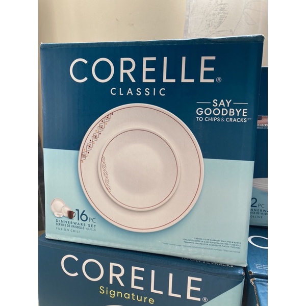 Corelle Fusion Chili 16 pc Dinner Set Shopee Philippines