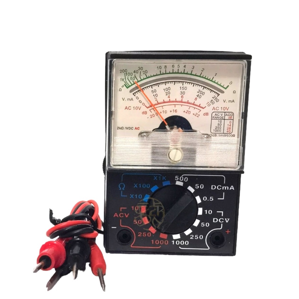 AC/DC Current Decibels Voltage Voltmeter Ammeter with Test Leads ...