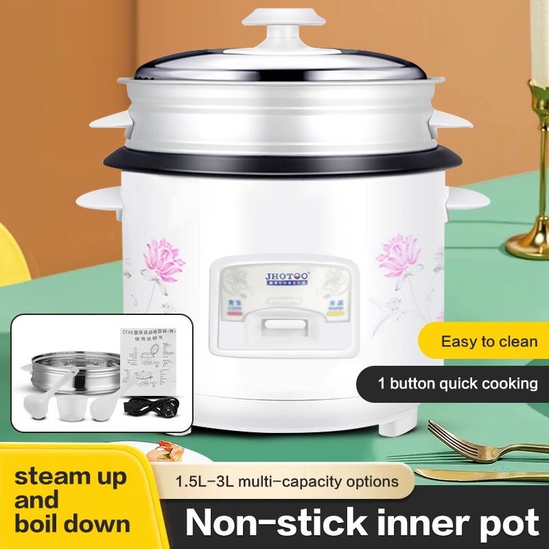 3l Rice Cooker With Steamer Mini Rice Cooker Multifunctional Electric Cooker Shopee Philippines