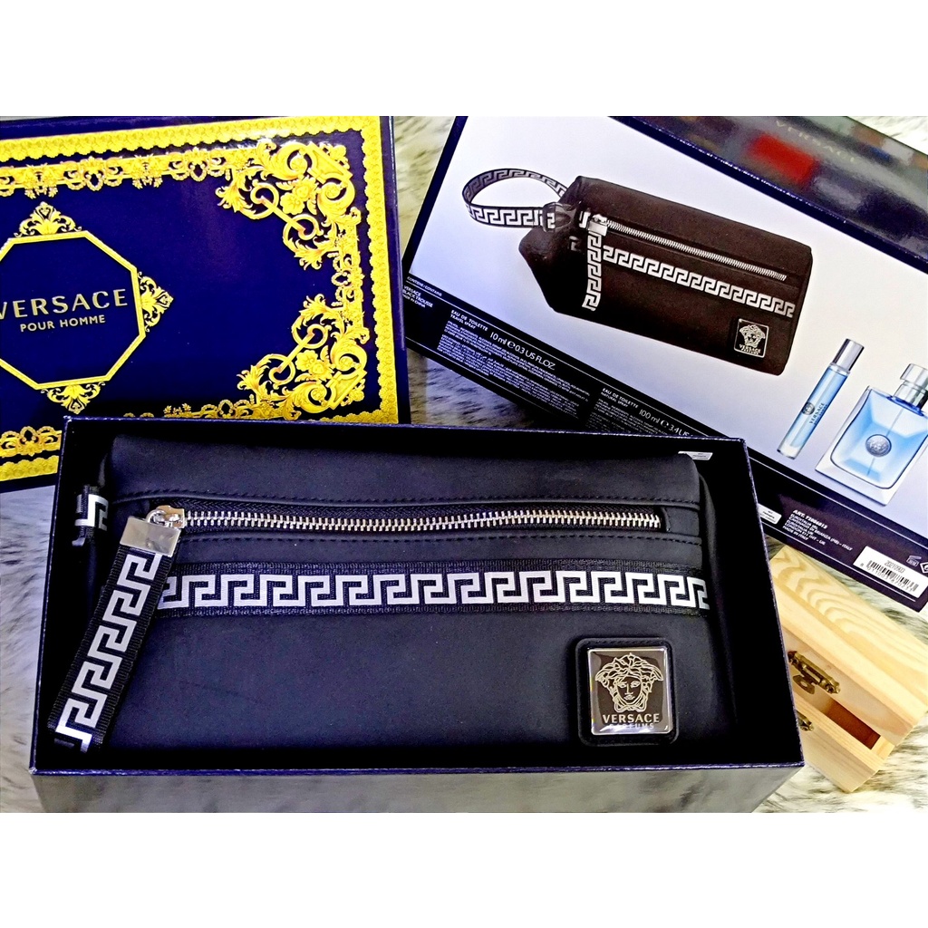 VERSACE POUR HOMME SET WITH POUCH | Shopee Philippines