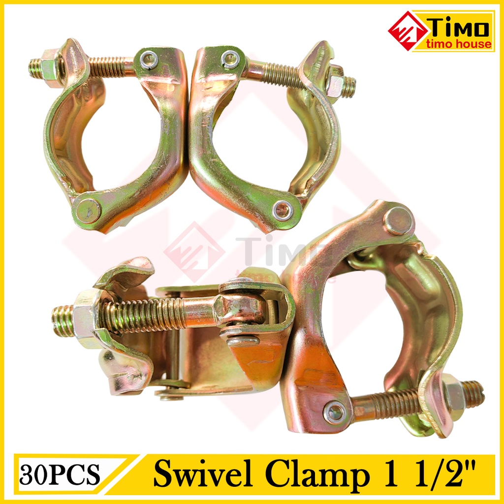 (30PCS) Scaffolding Clamp Swivel Clamp 1 1/2'' Fixed Clamp Gi Pipe