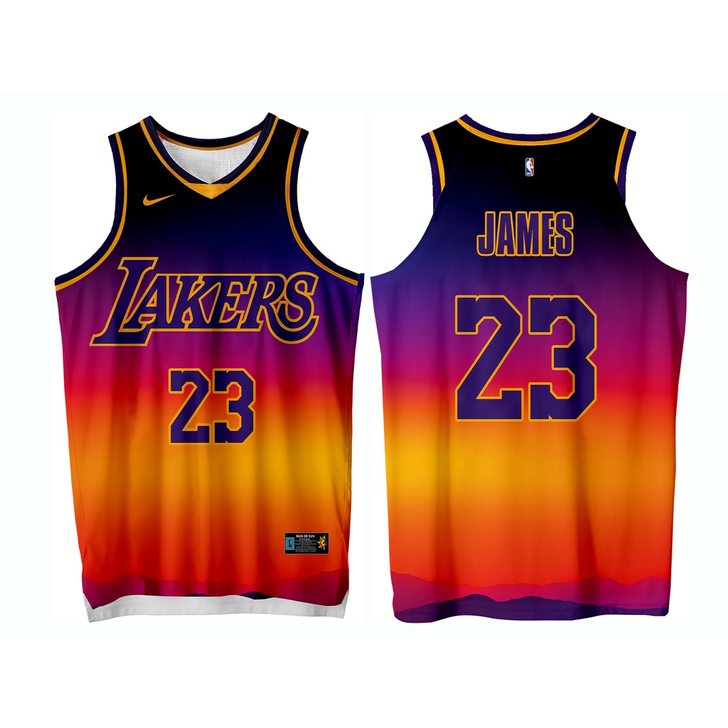 TRENDY BASKETBALL JERSEY LAKERS 36 FREE CUSTOMIZE NAME NUMBER ONLY high quality fabric prints Shopee Philippines