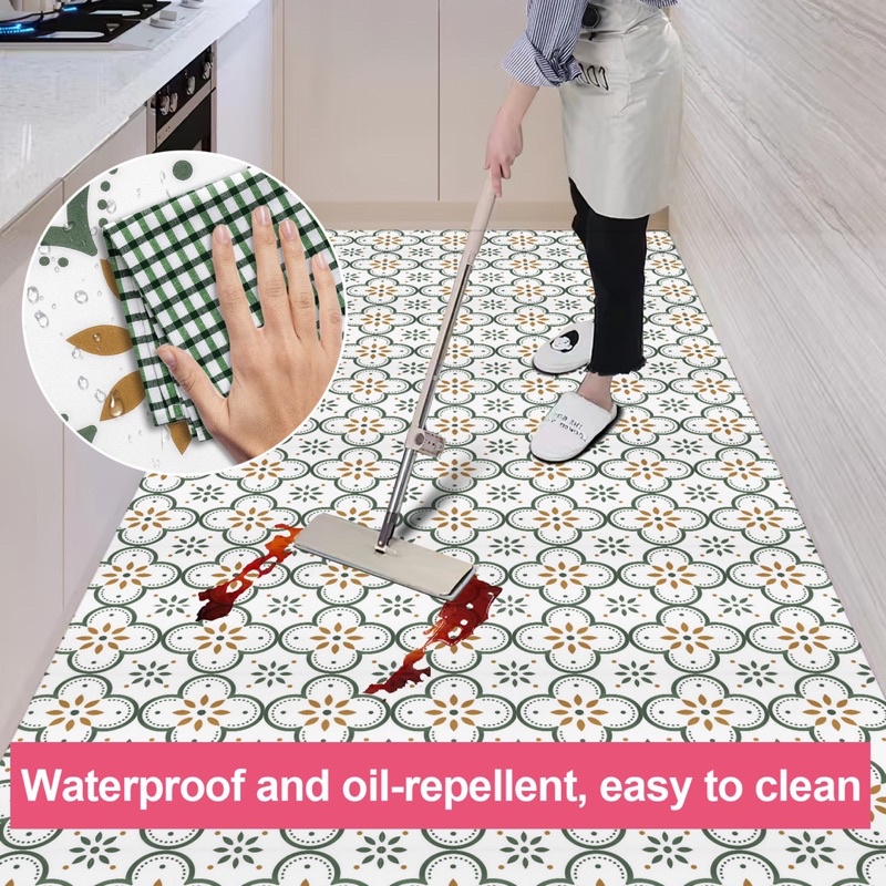 30x30cm Bathroom wallpaper waterproof self-adhesive vinyl floor stickers non-slip | Shopee ...