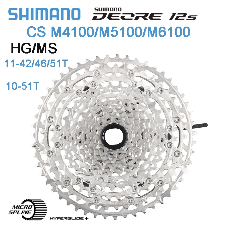 Cassette Sprocket Shimano M4100 Deore 10 Speed Cassette Shimano